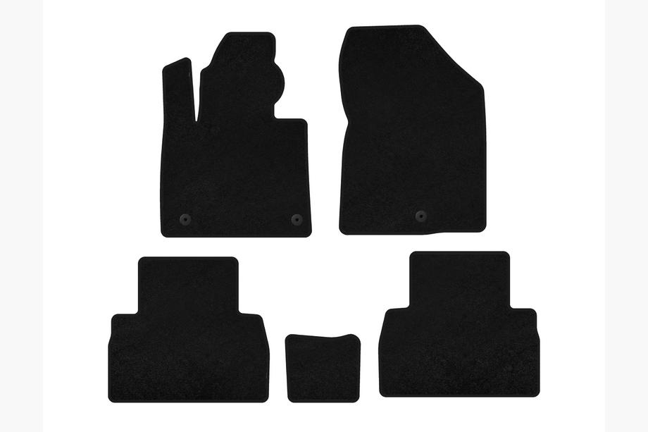 Hyundai Santa Fe 4 2018-2023 Textil Fußmatten Classic (2018-2020, Schwarz) Image