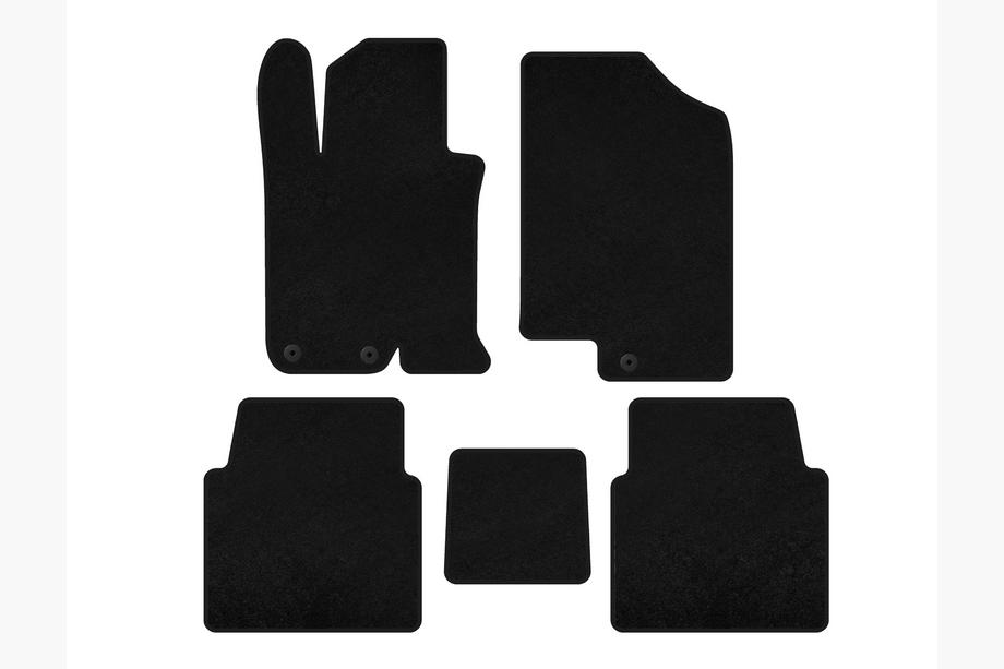 Kia Optima 2010-2016 Textil-Fußmatten Classic V-1 (SD, Schwarz) Image