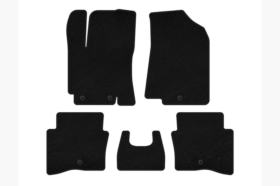 Kia Rio 2012-2017 Textil-Fußmatten Classic (SD, Schwarz) Image