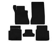 Mercedes S-class W126 1979-1991 Textil Fußmatten Classic (SD, Kurzer Radstand, Schwarz) Foto 1