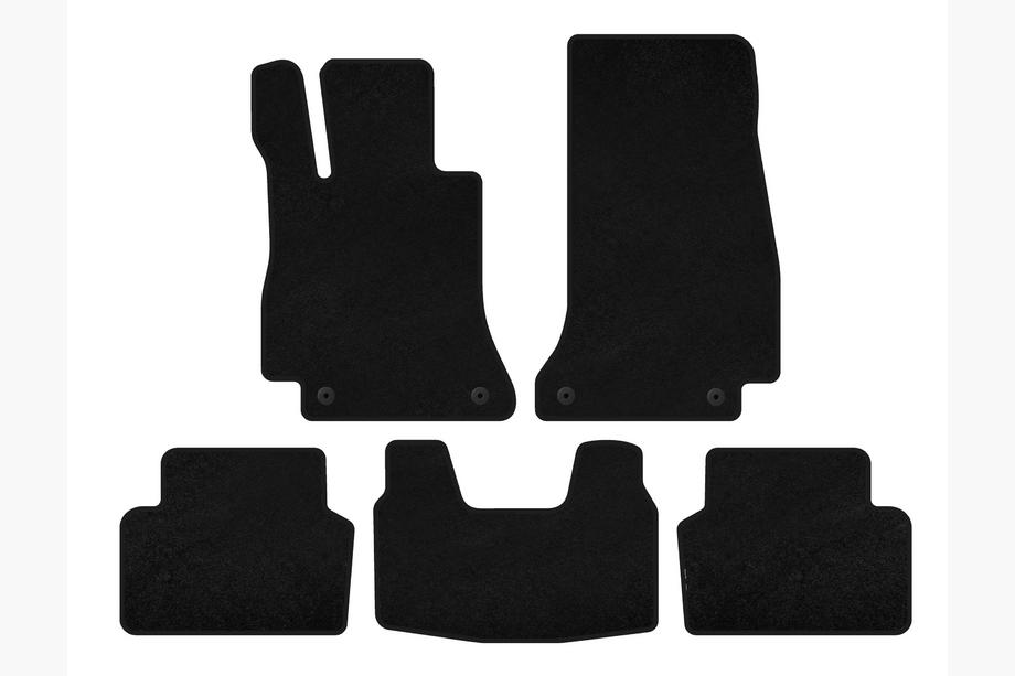 Mercedes E-class W213 2016-2023 Textil-Fußmatten Classic (SD, Schwarz) Image