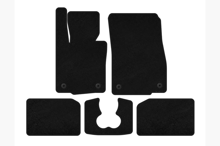 Mini Cooper F55/56/57 2014-2023 Textil Fußmatten Classic (für S F55, 5-türig, Schwarz) Image