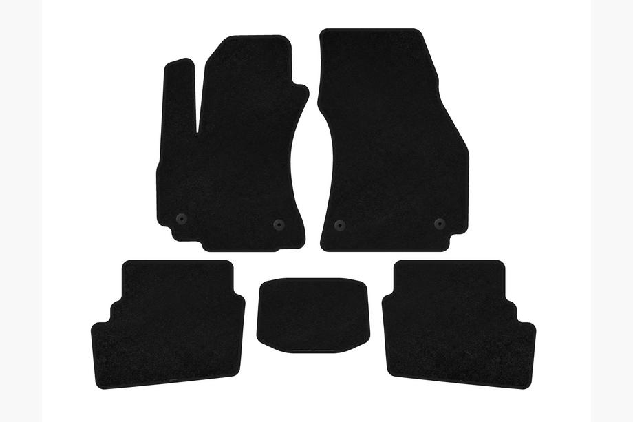 Opel Zafira A 1998-2005 Textil Fußmatten Classic (2 Reihen, 2003-2005, 7-Sitzer, Schwarz) Image