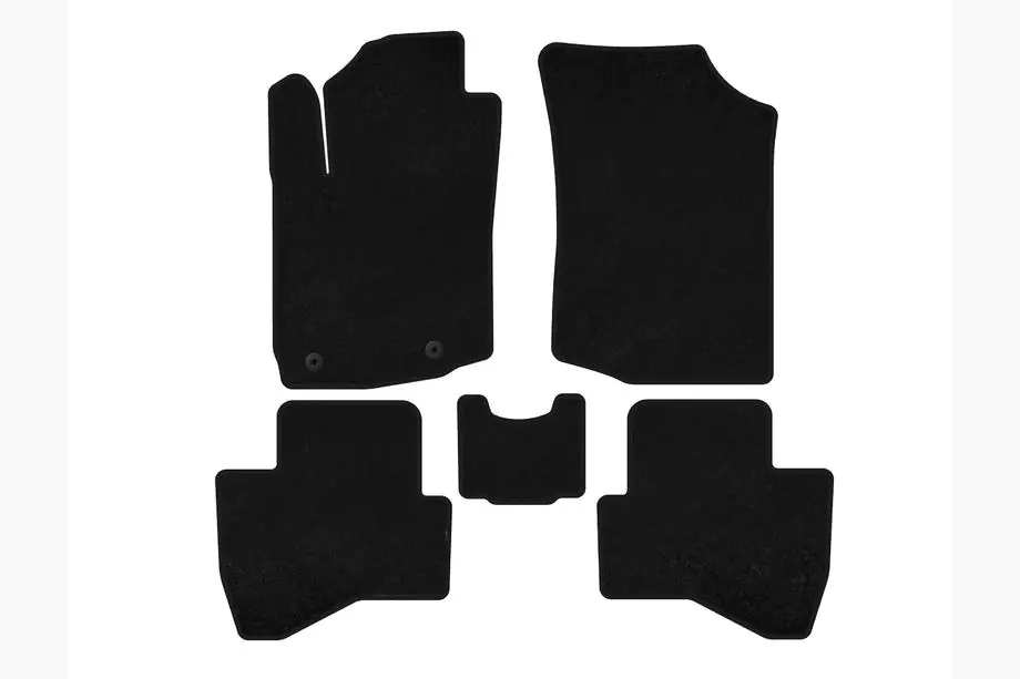 Peugeot 108 2014-2021 Textil Fußmatten Classic (HB, Schwarz) Image