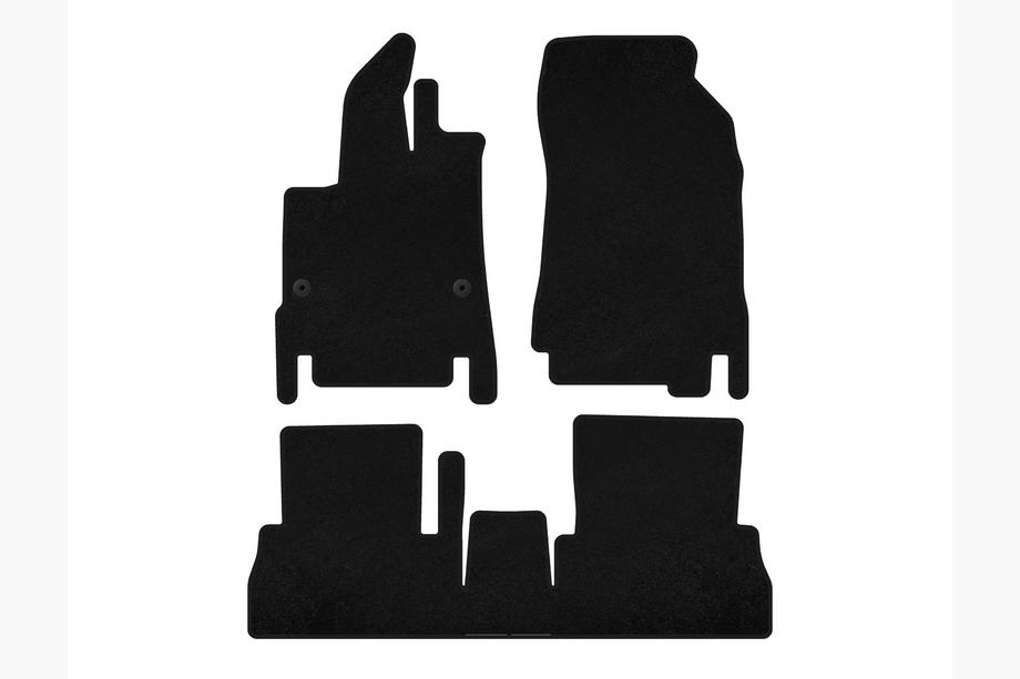 Peugeot Partner/Rifter 2019- Textil Fußmatten Classic (7-Sitzer/Langer Radstand, Schwarz) Foto 1