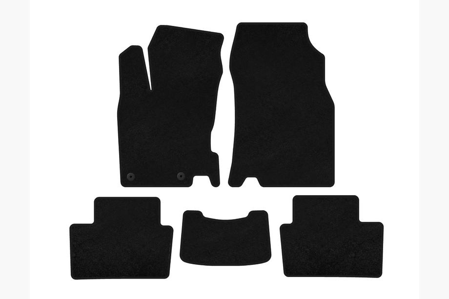 Renault Kadjar 2015-2022 Textil Fußmatten Classic (2015-2018, Schwarz) Image