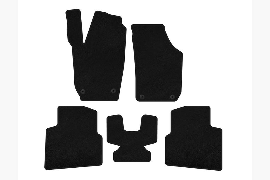 Skoda Roomster 2006-2015 Textil Fußmatten Classic (Schwarz) Image