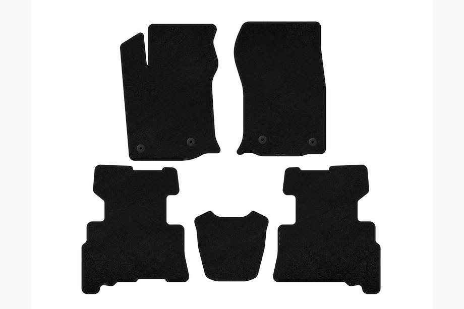Toyota 4Runner 2009-2024 Textil Fußmatten Classic (2 Reihen, 2014-2024, 7-Sitzer, Schwarz) Image