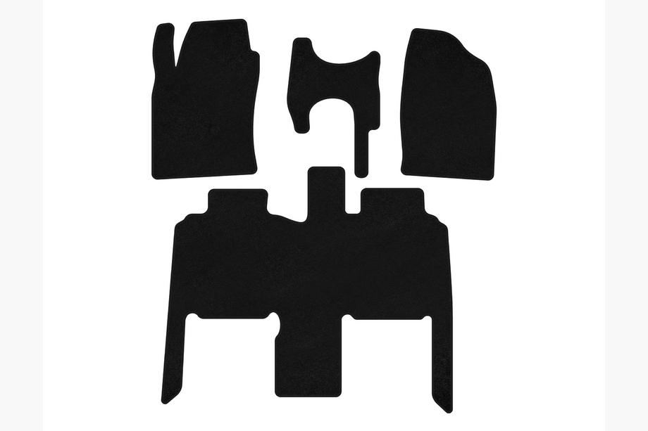Toyota Previa 2000-2006 Textil Fußmatten Classic (Schwarz) Image