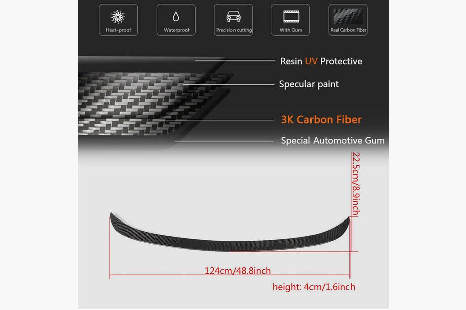 BMW 3 Series F30/F31 2012-2019 Spoiler P-Style (für F30/F80, Carbon) Foto 6