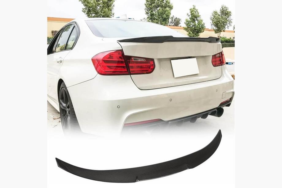 BMW 3 Series F30/F31 2012-2019 Kofferraumdeckel Spoiler Carbon Look ABS (SD) Foto 1