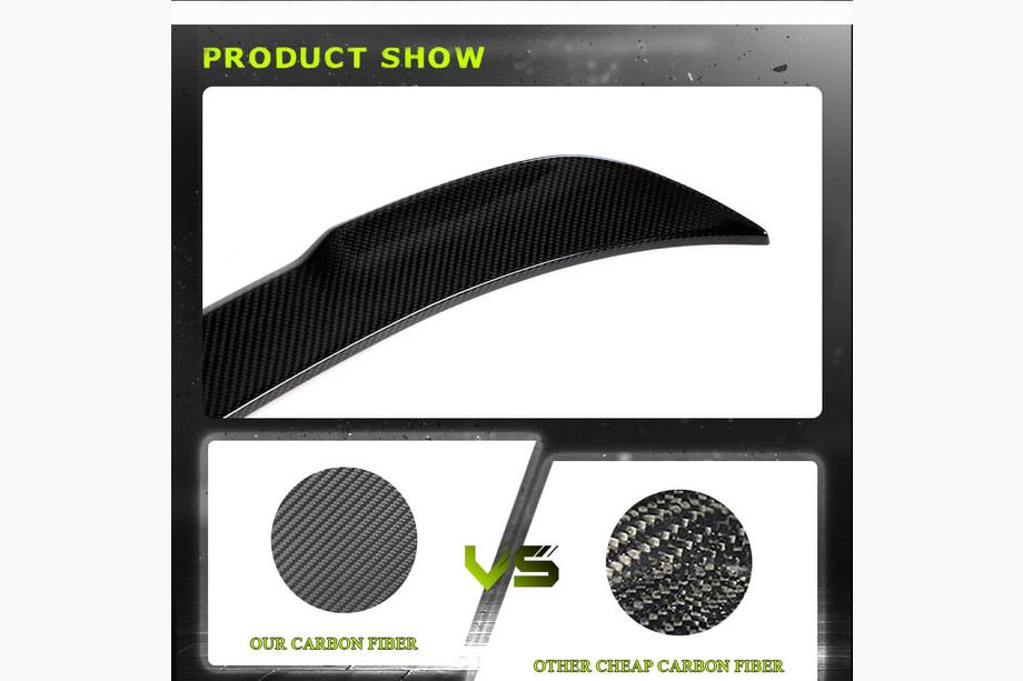 BMW 3 Series F30/F31 2012-2019 PSM-Style V4 Heckspoiler (für F30/F80, Carbon) Foto 4