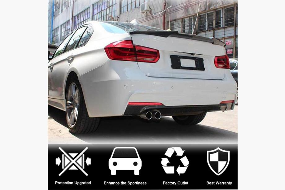 BMW 3 Series F30/F31 2012-2019 Kofferraumdeckel Spoiler FRP V14 (SD) Foto 2