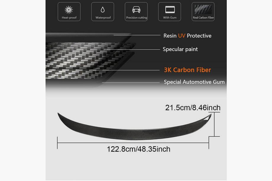 BMW 3 Series G20/G21 2018- Heckspoiler V4 (für G20/G80, Carbon) Foto 6