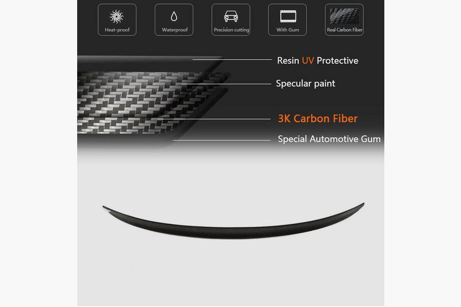 BMW 3 Series G20/G21 2018- Kofferraumdeckel Spoiler Carbon V20 (SD) Foto 5
