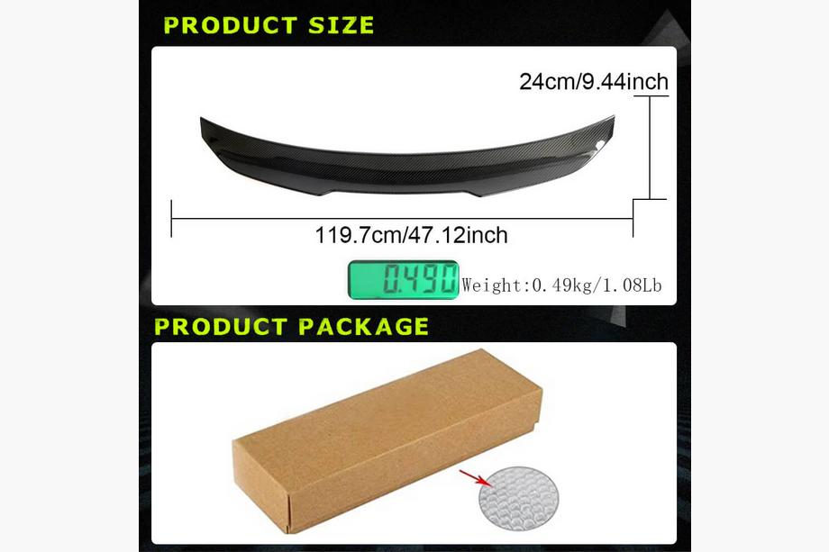 BMW 4 Series F32/F33/F36 2012-2020 Heckspoiler V1 (für F32, Carbon) Foto 5