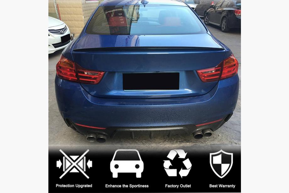 BMW 4 Series F32/F33/F36 2012-2020 Kofferraumdeckel Spoiler FRP V9 (Coupe) Image