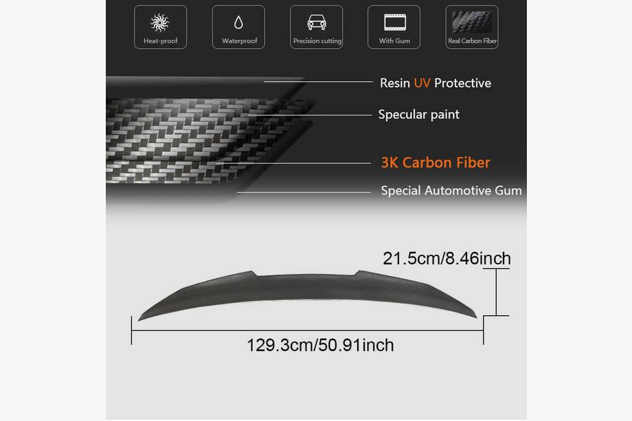 BMW 5er G30/G31 2017–2023 Spoiler PSM-Style V1 (für G30/F90, Carbon) Foto 5