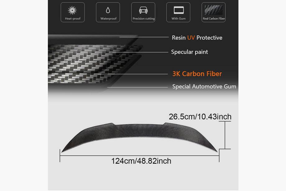 BMW 6 Series F12/F13/F06 2011-2018 PSM-Style Spoiler (für F06/F13, Carbon) Foto 6
