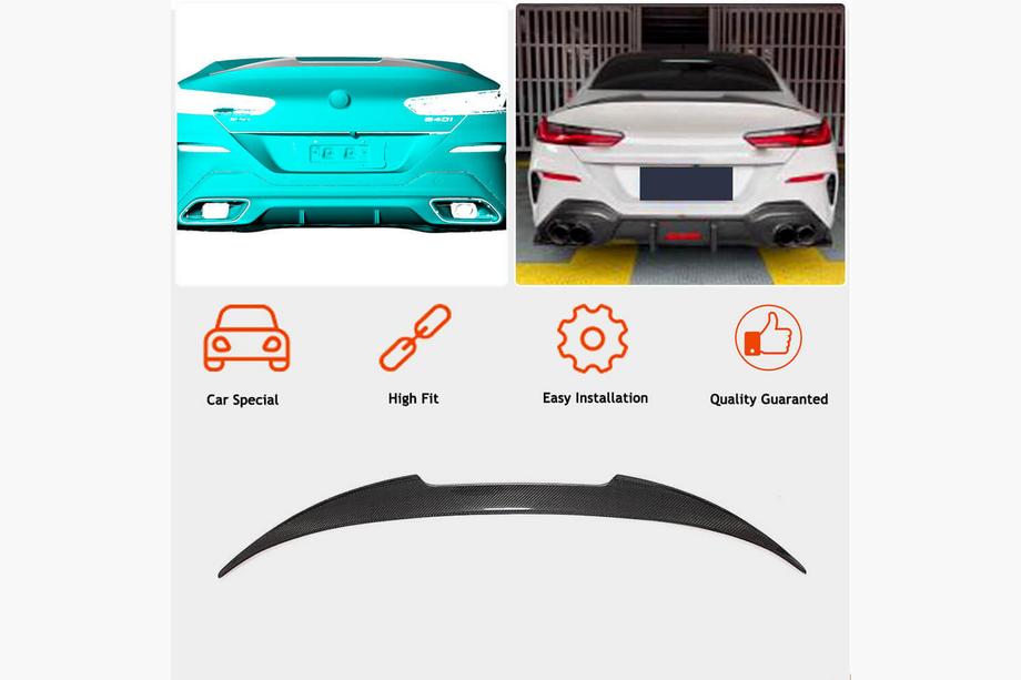 BMW 8 Series G14/G15/G16 2018- Spoiler M4-Style (für G16/F93, Carbon) Foto 2