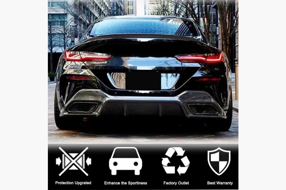 BMW 8 Series G14/G15/G16 2018- Spoiler P-Style (für G16/F93, Carbon) Foto 3