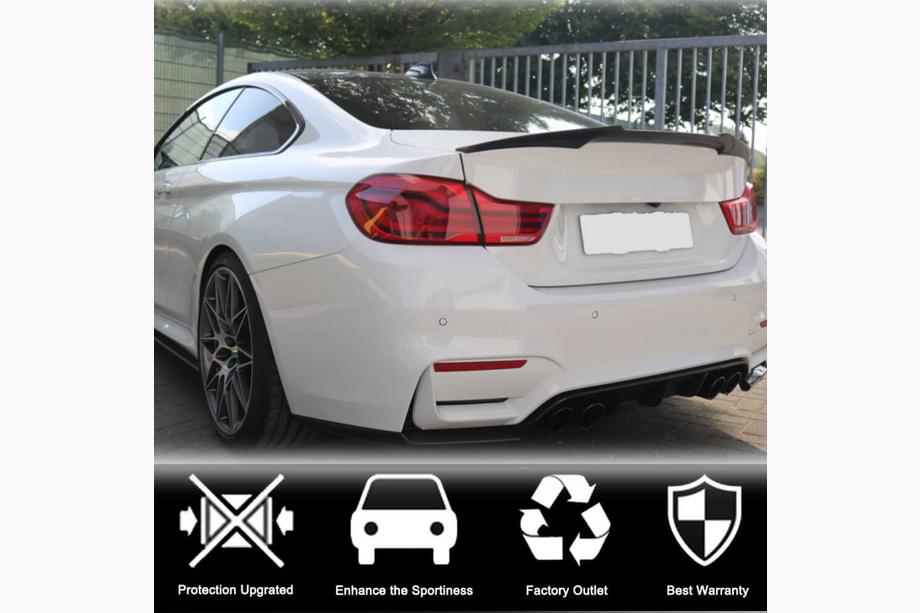 BMW 4 Series F32/F33/F36 2012-2020 Spoiler M4-Style V3 (für F82, Carbon) Foto 4