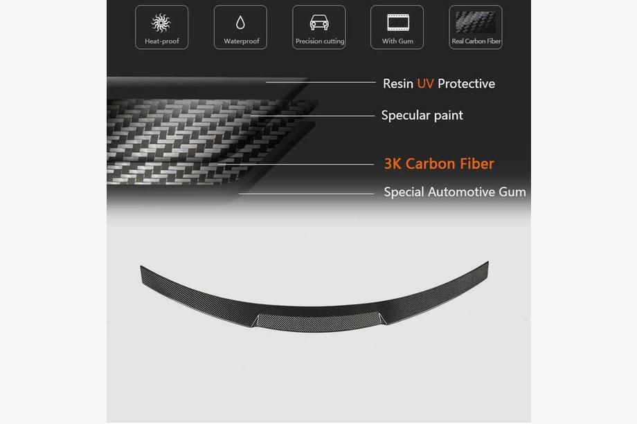 BMW 4 Series F32/F33/F36 2012-2020 Spoiler M4-Style V3 (für F82, Carbon) Foto 7