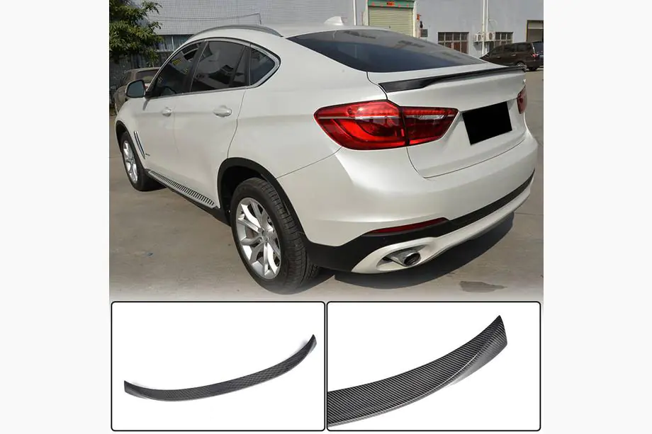 BMW X6 F16 2014-2019 Kofferraumdeckel Spoiler Carbon V3 Foto 1