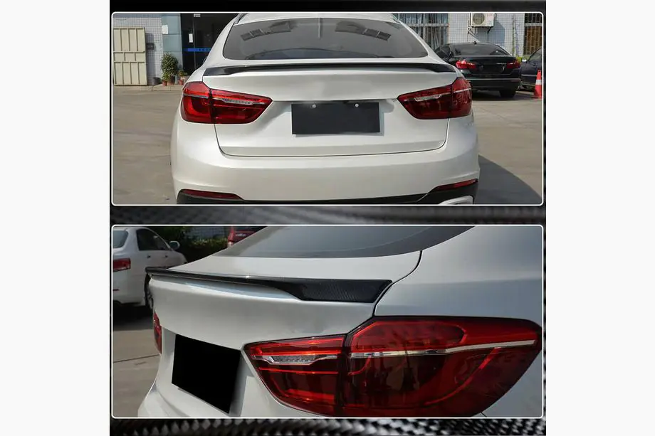 BMW X6 F16 2014-2019 Kofferraumdeckel Spoiler Carbon V3 Foto 3
