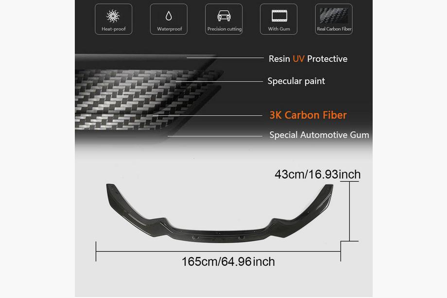 BMW 1 Series F20/F21 2011-2019 Frontstoßstangenlippe FRP V2 (2016-2019, M-Sport) Foto 5