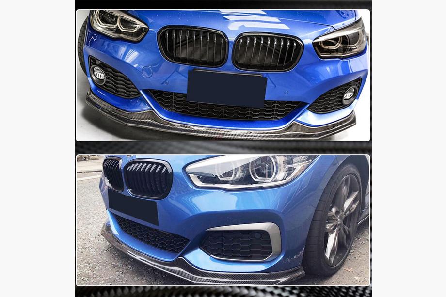 BMW 1 Series F20/F21 2011-2019 Frontspoiler Lippe V3 für M-Sport 2015-2019, Carbon Foto 5
