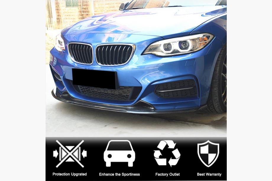 BMW 2 Series F22/F23 2014-2021 Frontspoilerlippe V1 für F22/F23 M-Sport, Carbon Foto 2