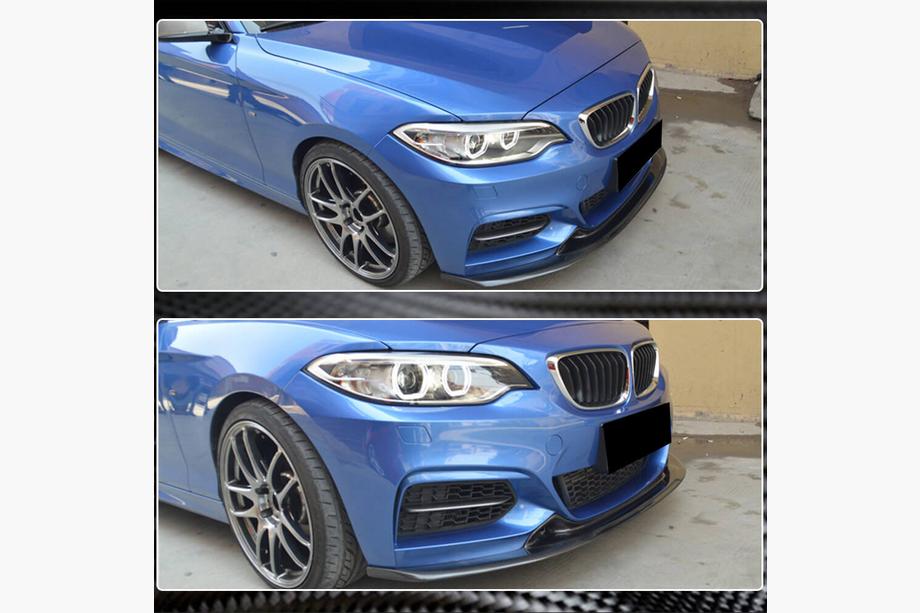BMW 2 Series F22/F23 2014-2021 Frontspoilerlippe V1 für F22/F23 M-Sport, Carbon Foto 4