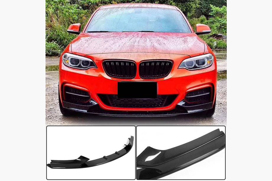 BMW 2 Series F22/F23 2014-2021 Frontspoilerlippe V3 für F22/23 M-Sport, Carbon Foto 1