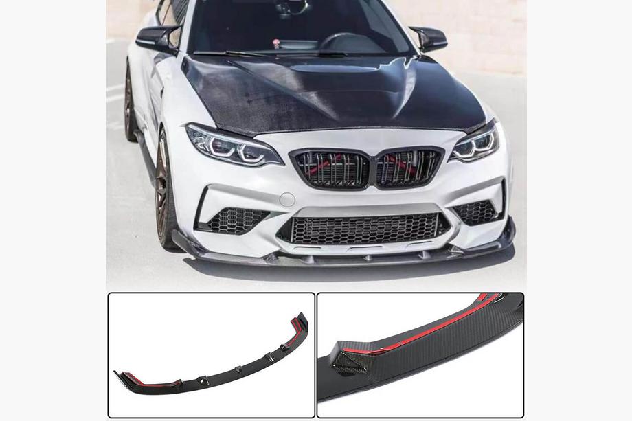 BMW 2 Series F22/F23 2014-2021 Frontspoiler Lippe V5 für F87 M2 Competition, Carbon Image