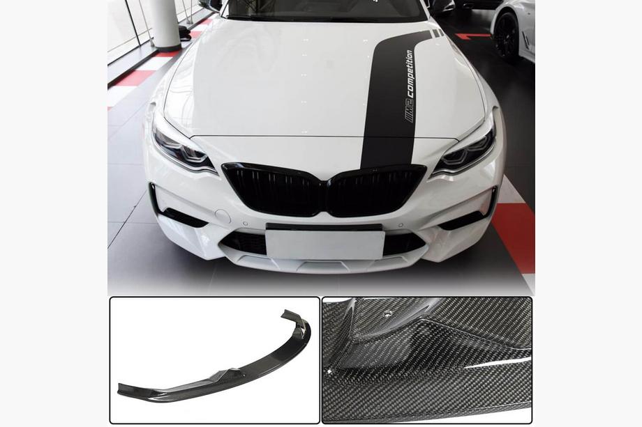 BMW 2 Series F22/F23 2014-2021 Frontspoiler Lippe V6 für F87 M2 Competition, Carbon Image