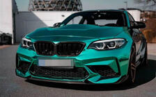 BMW 2 Series F22/F23 2014-2021 Frontspoiler Lippe V2 für F87 M2 Competition, Carbon Foto 7