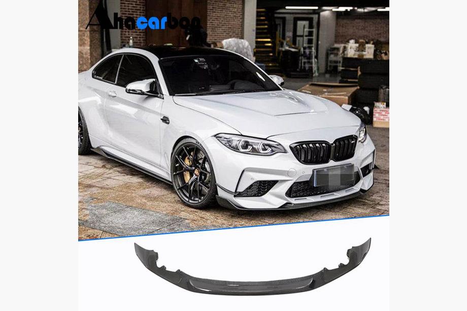 BMW 2 Series F22/F23 2014-2021 Frontspoiler Lippe V2 für F87 M2 Competition, Carbon Image