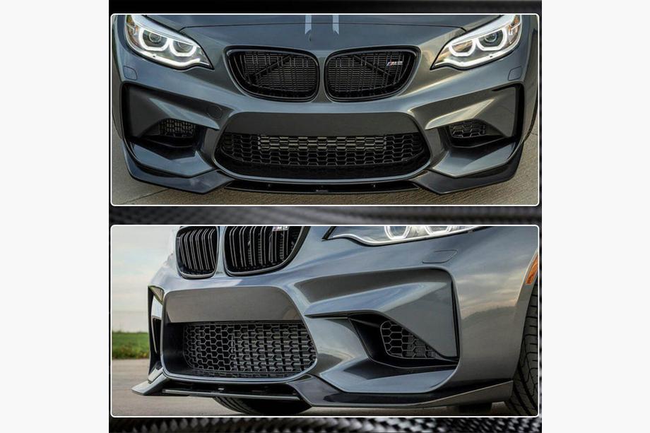 BMW 2 Series F22/F23 2014-2021 Frontlippe V2 für F87 M2, Carbon Foto 5