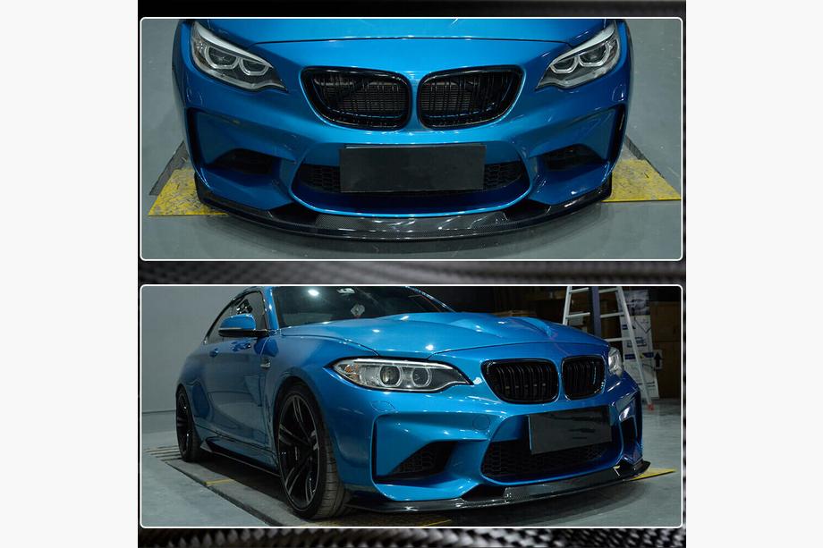BMW 2 Series F22/F23 2014-2021 Frontlippe V1 für F87 M2, Carbon Foto 4