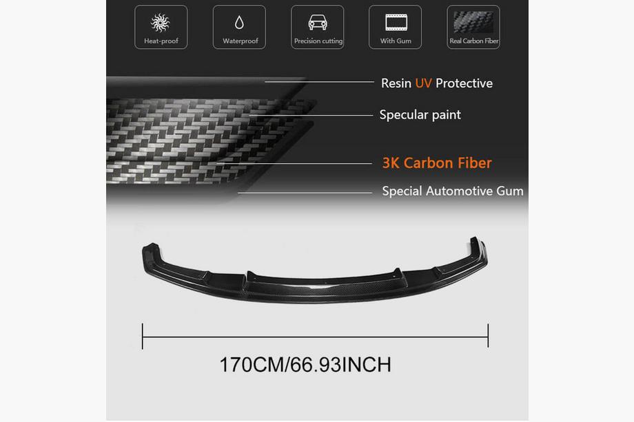 BMW 2 Series F22/F23 2014-2021 Frontlippe V1 für F87 M2, Carbon Foto 5