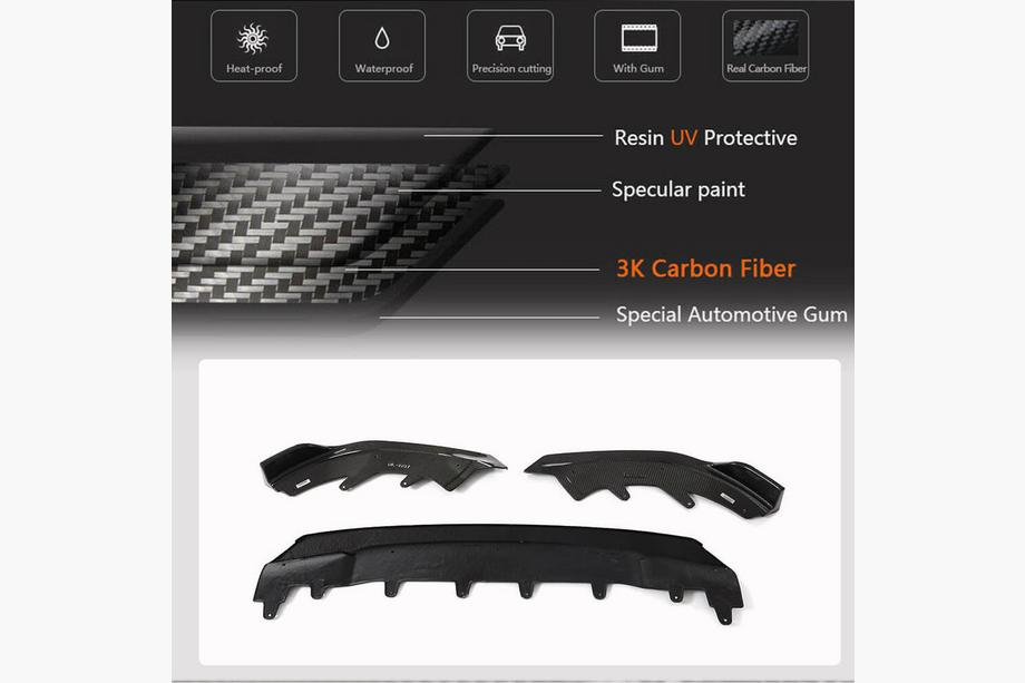 BMW 2 Series G42 2021- Frontlippe Stoßstange (für M-Sport, Carbon) Foto 3