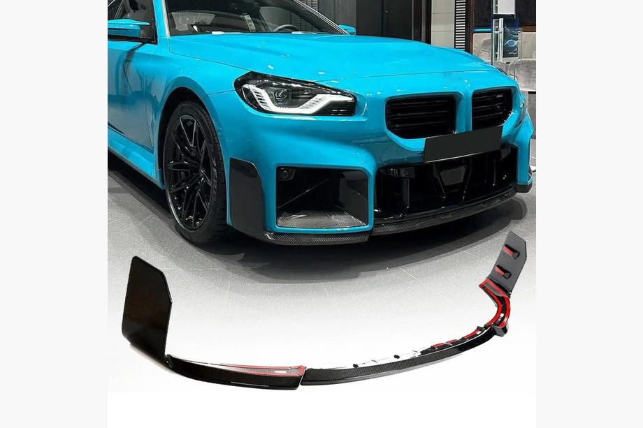 BMW 2 Series G42 2021- Frontstoßstangenlippe Carbon V2 (für G87) Foto 1