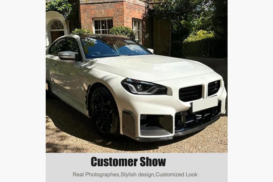 BMW 2 Series G42 2021- Frontstoßstangenlippe Carbon V2 (für G87) Foto 3