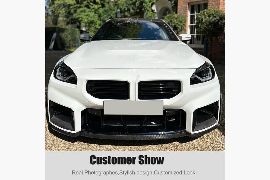 BMW 2 Series G42 2021- Frontstoßstangenlippe Carbon V2 (für G87) Foto 4