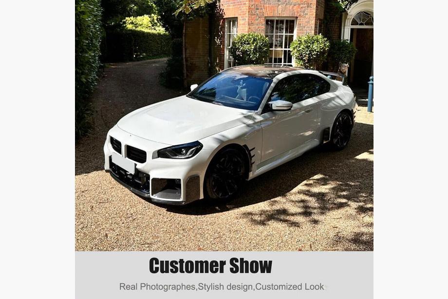 BMW 2 Series G42 2021- Frontstoßstangenlippe Carbon V2 (für G87) Foto 5