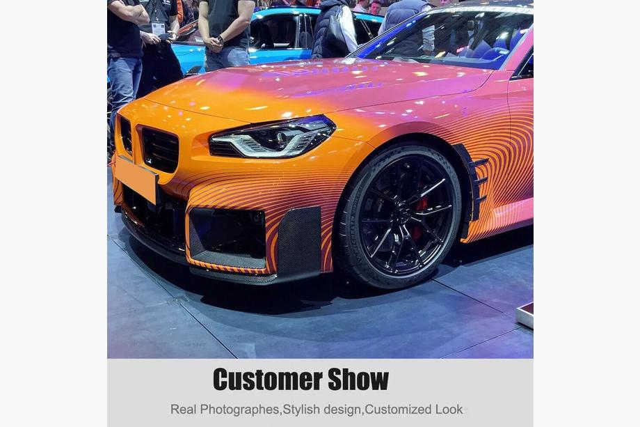 BMW 2 Series G42 2021- Frontstoßstangenlippe Carbon V2 (für G87) Foto 10
