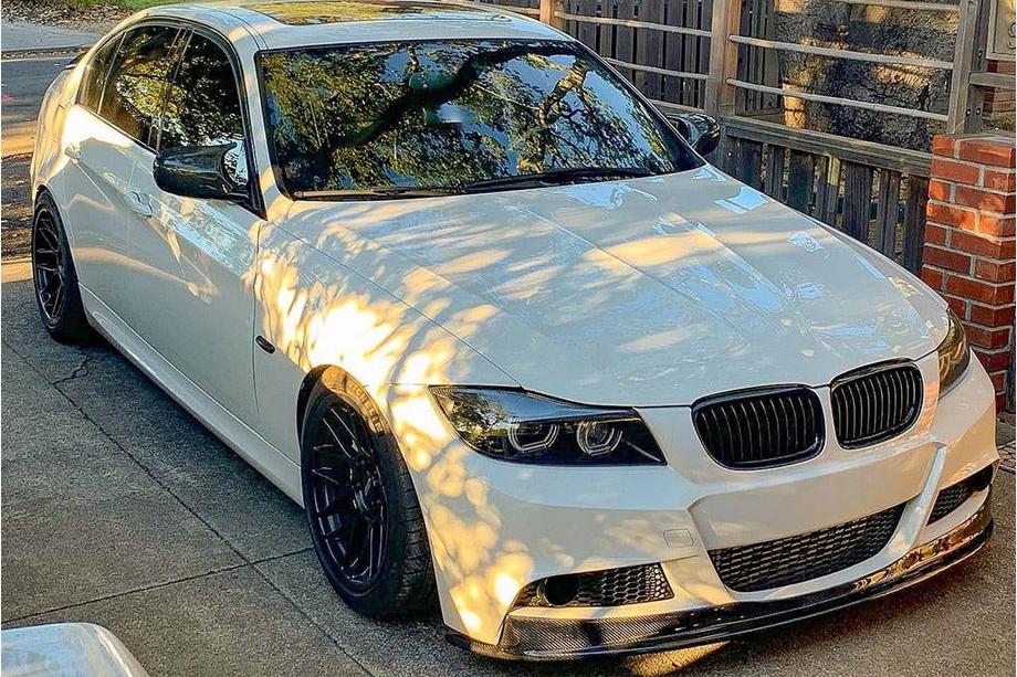 BMW 3 Series E90/E91 2005-2011 Frontlippe für Stoßstange Lip (für E90 M-Sport 2008-2011, Carbon) Foto 4