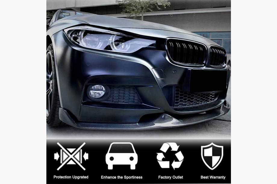 BMW 3 Series F30/F31 2012-2019 Frontlippe Mad-Style passend für F30 M-Sport, Carbon Foto 2