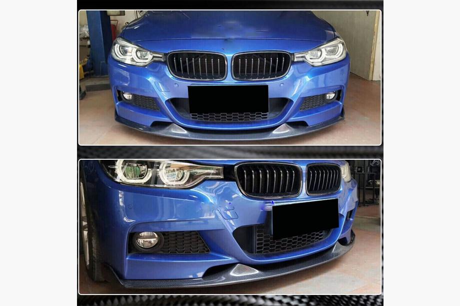 BMW 3 Series F30/F31 2012-2019 Frontlippe Mad-Style passend für F30 M-Sport, Carbon Foto 4